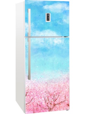 Tilki Dünyası Buzdolabı Kapağı Kaplama Sticker 0109