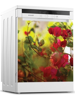 Tilki Dünyası Bulaşık Makinesi Kapak Sticker 0038