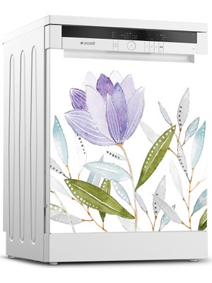 Tilki Dünyası Bulaşık Makinesi Kapak Sticker 0044