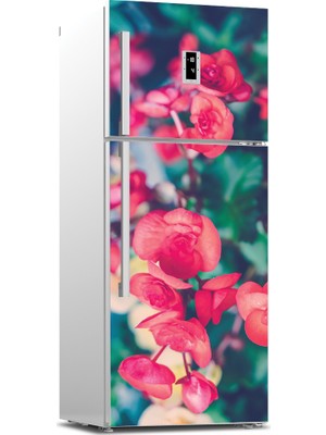 Tilki Dünyası Buzdolabı Kapağı Kaplama Sticker 0112