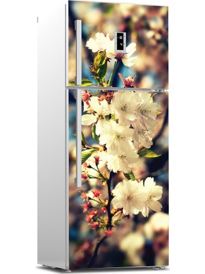 Tilki Dünyası Buzdolabı Kapağı Kaplama Sticker 0132