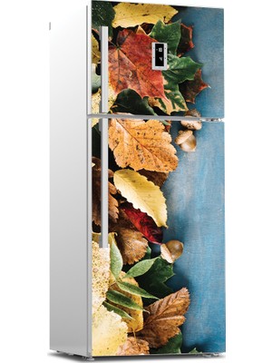 Tilki Dünyası Buzdolabı Kapağı Kaplama Sticker 0136