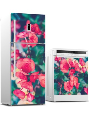 Tilki Dünyası Buzdolabı ve Bulaşık Makinesi Takım Sticker 0002