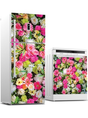 Tilki Dünyası Buzdolabı ve Bulaşık Makinesi Takım Sticker 0015