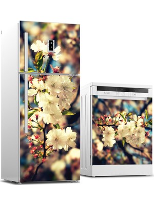 Tilki Dünyası Buzdolabı ve Bulaşık Makinesi Takım Sticker 0022