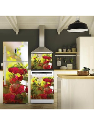 Tilki Dünyası Buzdolabı, Bulaşık Makinesi ve Ocak Arkası Set Yapışkanlı Folyo 0011