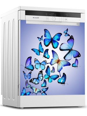 Tilki Dünyası Bulaşık Makinesi Kapak Sticker 0056