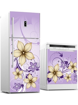 Tilki Dünyası Buzdolabı ve Bulaşık Makinesi Takım Sticker 0032