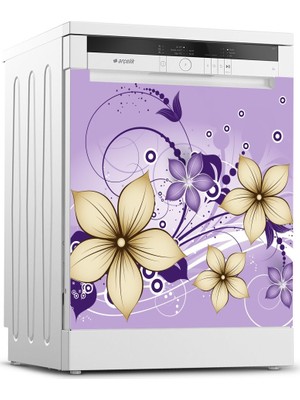 Tilki Dünyası Bulaşık Makinesi Kapak Sticker 0063