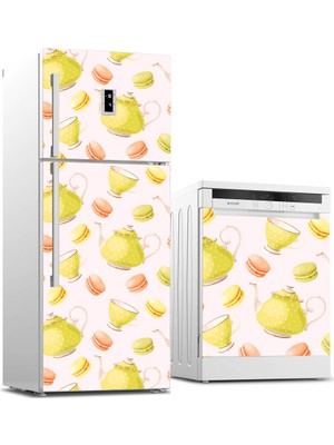 Tilki Dünyası Buzdolabı ve Bulaşık Makinesi Takım Sticker 0059