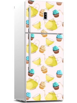 Tilki Dünyası Buzdolabı Kapağı Kaplama Sticker 0165