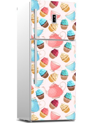 Tilki Dünyası Buzdolabı Kapağı Kaplama Sticker 0166