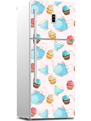 Tilki Dünyası Buzdolabı Kapağı Kaplama Sticker 0169