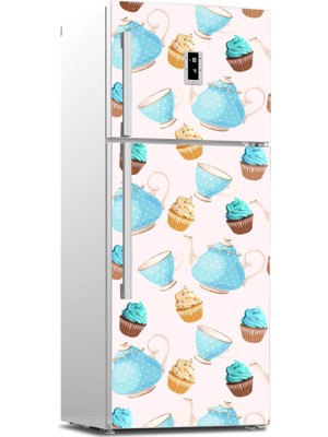 Tilki Dünyası Buzdolabı Kapağı Kaplama Sticker 0170