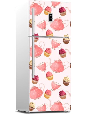 Tilki Dünyası Buzdolabı Kapağı Kaplama Sticker 0171