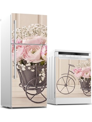 Tilki Dünyası Buzdolabı ve Bulaşık Makinesi Takım Sticker 0084