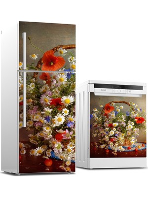 Tilki Dünyası Buzdolabı ve Bulaşık Makinesi Takım Sticker 0102