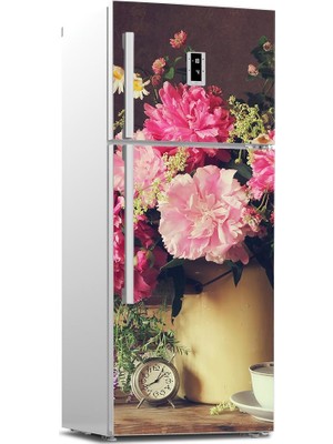 Tilki Dünyası Buzdolabı Kapağı Kaplama Sticker 0178