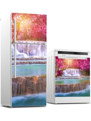 Tilki Dünyası Buzdolabı ve Bulaşık Makinesi Takım Sticker 0122