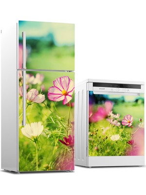Tilki Dünyası Buzdolabı ve Bulaşık Makinesi Takım Sticker 0127