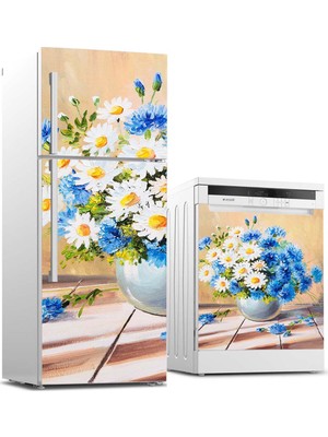 Tilki Dünyası Buzdolabı ve Bulaşık Makinesi Takım Sticker 0138