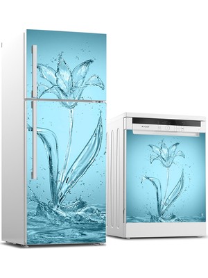 Tilki Dünyası Buzdolabı ve Bulaşık Makinesi Takım Sticker 0148