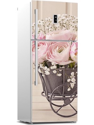 Tilki Dünyası Buzdolabı Kapağı Kaplama Sticker 0178