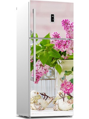 Tilki Dünyası Buzdolabı Kapağı Kaplama Sticker 0182