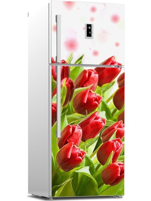 Tilki Dünyası Buzdolabı Kapağı Kaplama Sticker 0188