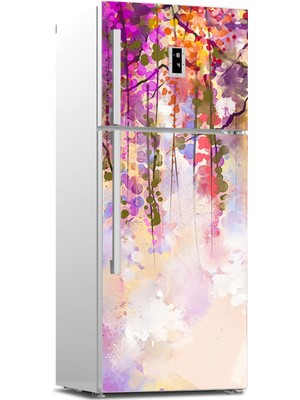 Tilki Dünyası Buzdolabı Kapağı Kaplama Sticker 0208