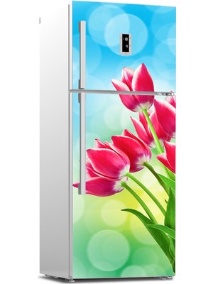 Tilki Dünyası Buzdolabı Kapağı Kaplama Sticker 0210