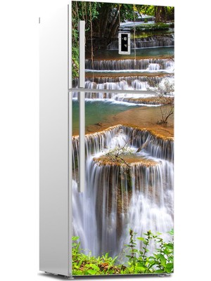 Tilki Dünyası Buzdolabı Kapağı Kaplama Sticker 0213