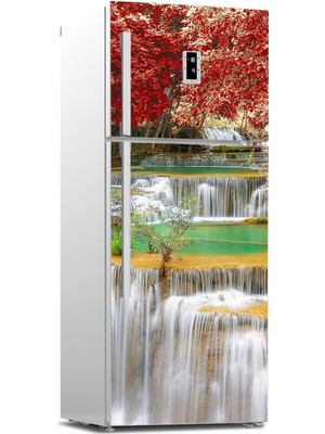 Tilki Dünyası Buzdolabı Kapağı Kaplama Sticker 0214