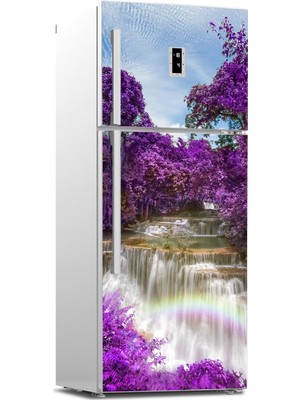 Tilki Dünyası Buzdolabı Kapağı Kaplama Sticker 0218