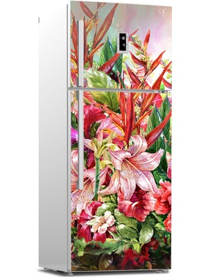 Tilki Dünyası Buzdolabı Kapağı Kaplama Sticker 0225