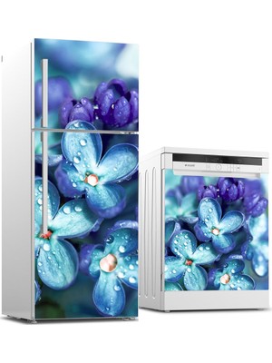 Tilki Dünyası Buzdolabı ve Bulaşık Makinesi Takım Sticker 0164