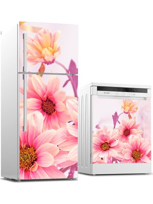 Tilki Dünyası Buzdolabı ve Bulaşık Makinesi Takım Sticker 0167