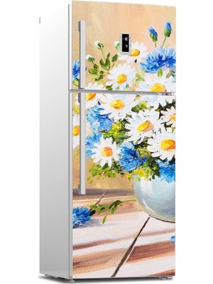 Tilki Dünyası Buzdolabı Kapağı Kaplama Sticker 0236