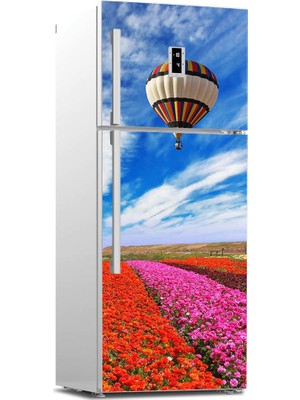Tilki Dünyası Buzdolabı Kapağı Kaplama Sticker 0241