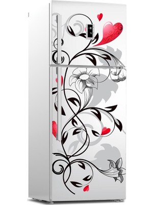 Tilki Dünyası Buzdolabı Kapağı Kaplama Sticker 0248