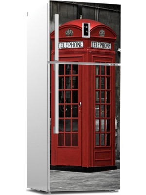 Tilki Dünyası Buzdolabı Kapağı Kaplama Sticker 0265