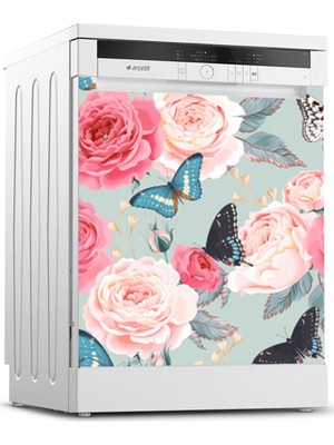 Tilki Dünyası Bulaşık Makinesi Kapak Sticker 0080