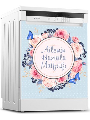Tilki Dünyası Bulaşık Makinesi Kapak Sticker 0083