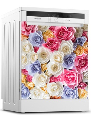 Tilki Dünyası Bulaşık Makinesi Kapak Sticker 0113