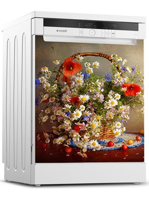 Tilki Dünyası Bulaşık Makinesi Kapak Sticker 0118