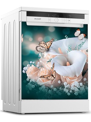 Tilki Dünyası Bulaşık Makinesi Kapak Sticker 0120