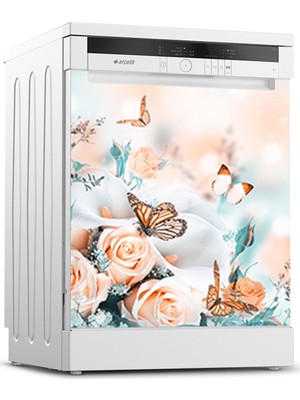 Tilki Dünyası Bulaşık Makinesi Kapak Sticker 0121