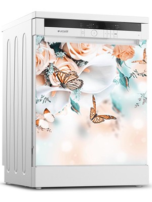 Tilki Dünyası Bulaşık Makinesi Kapak Sticker 0125