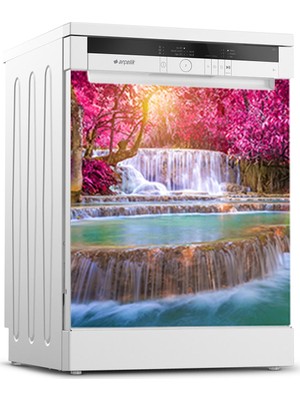 Tilki Dünyası Bulaşık Makinesi Kapak Sticker 0138