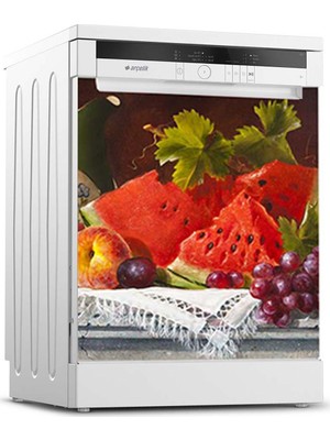 Tilki Dünyası Bulaşık Makinesi Kapak Sticker 0159
